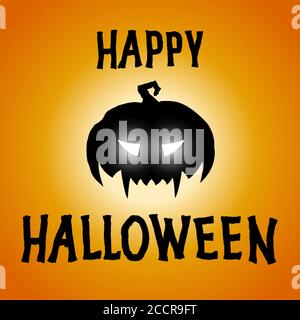 Affiche vectorielle joyeuse halloween, bannière festive halloween Party, arrière-plan Illustration de Vecteur