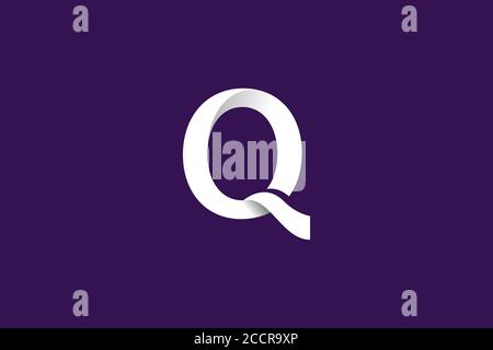 Lettre Q logo design . logo moderne et créatif . illustration vectorielle Illustration de Vecteur