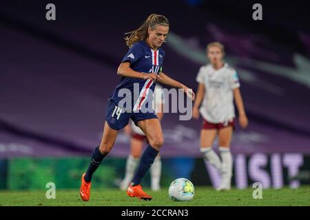 Irene Paredes (#14 Paris Saint-Germain) En action lors du match de football de la Ligue des champions des femmes de l'UEFA (Quart de finale) entre Arsenal et Paris Saint-Germain Daniela Porcelli/SPP Banque D'Images