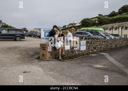 Hope Cove, petit village de bord de mer dans la paroisse civile de South Huish, à l'abri de la pointe de Bolt Tail, South Hams District, Devon, Angleterre Banque D'Images