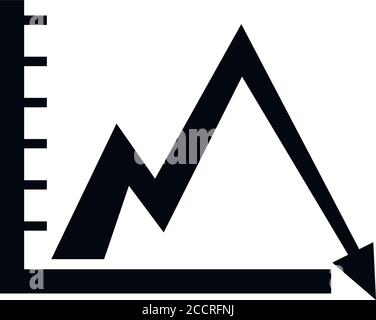 Icône de régression. Illustration simple de l'icône du vecteur de régression pour la conception de sites Web isolée sur fond blanc Illustration de Vecteur