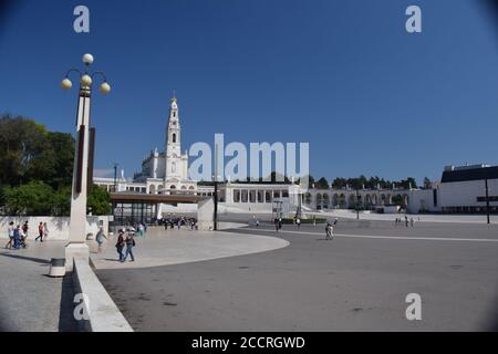 Fatima Portugal à l'intérieur de l'église et via sacra photos dedans Fatima à l'intérieur de l'église Portugal Banque D'Images