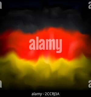 Drapeau abstrait de l'allemagne pour le design créatif. Arrière-plan abstrait graphique. Vecteur patriotique allemand, modèle. Mise en plan aquarelle. Allemagne f Illustration de Vecteur