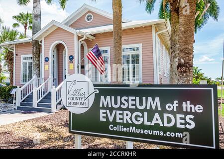 Everglades City Florida, comté de collier, Musée des Everglades, Old Everglades Laundry, site historique, musée de la culture historique, bâtiment extérieur, façade Banque D'Images