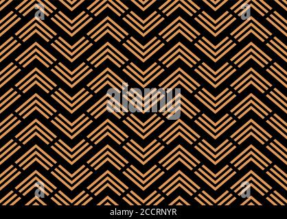 Motif sans couture. Arrière-plan géométrique. Motif Art déco et folk. Décorations chevrons, losanges. Imprimé textile, web design, toile de fond abstraite. Illustration de Vecteur