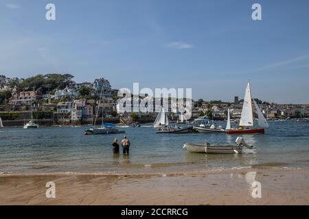 Salcombe, ville pittoresque du district de South Hams à Devon, construite à l'ouest de l'estuaire de Kingsbridge, sur la côte sud de l'Angleterre, au Royaume-Uni Banque D'Images