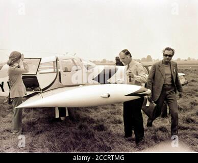 Prince William de Gloucester un membre de la famille royale britannique a été tué avec son copilote Vyrel Mitchell lors de la course Goodyear Air à l'aérodrome de Halfpenny Green à Bobbington, près de Wolverhampton dans les West Midlands d'Angleterre, le lundi 28 août 1972. Photos de Ray Bradbury. Banque D'Images