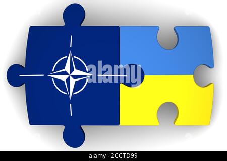 Coopération entre l'Ukraine et l'OTAN. Coopération entre l'Ukraine et l'OTAN. Banque D'Images