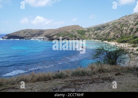 Hanuama Bay Beach Oahu Hawaii USA Banque D'Images