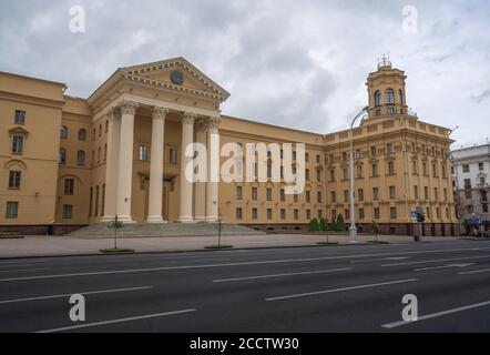 Comité de sécurité de l'Etat de la République du Bélarus - quartier général du KGB - Minsk, Bélarus Banque D'Images