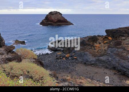 Plage de Los Roques de Fasnia, Tenerife, île des Canaries, Espagne. Banque D'Images