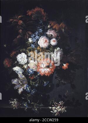 Jean Baptiste Monnoyer - toujours la vie avec des fleurs Banque D'Images