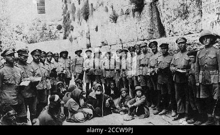 Hakotel juif légion 1917. Banque D'Images