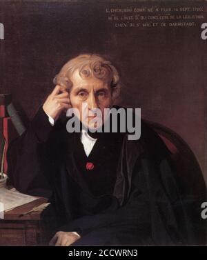 Jean auguste dominique ingres portrait de luigi cherubini. Banque D'Images