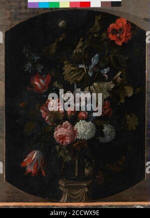 Jean-Baptiste Monnoyer - Kvetiny ve vaze. Banque D'Images