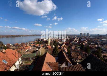 Vue sur la voie de la délire à Zemun, en Serbie Banque D'Images