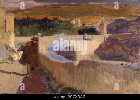 Joaquín Sorolla y Bastida - El Ciego de Toledo. Banque D'Images