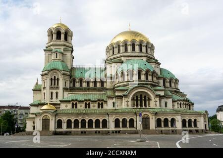 Cathédrale Saint Aleksandar Nevski à Sofia, Bulgarie Banque D'Images