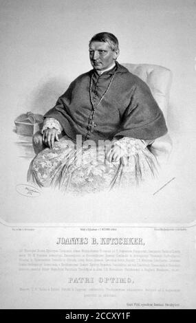 Johann Rudolf Kutschker Litho. Banque D'Images