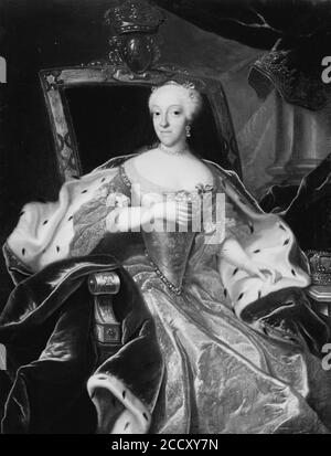 Johann Salomon Wahl - Prinsesse Charlotte Amalie, le gardien de Frederik IV Banque D'Images