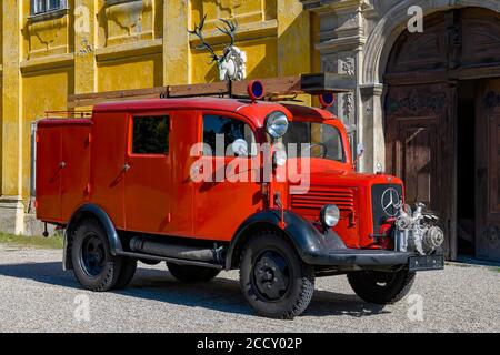 Oldtimer Mercedes Benz L1500S 1941, année de construction 1941, capacité 2594 ccm, puissance 60 ch, moteur incendie, vue avant droite, Autriche Banque D'Images