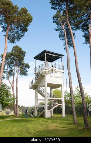 TOUR D'observation DES ÉTATS-UNIS, Mémorial de point Alpha, Rasdorf, Hesse, Geisa, Thuringe, Allemagne Banque D'Images