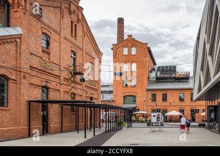 Musée de la Vodka polonaise sur la place Koneser à Varsovie, Pologne Banque D'Images