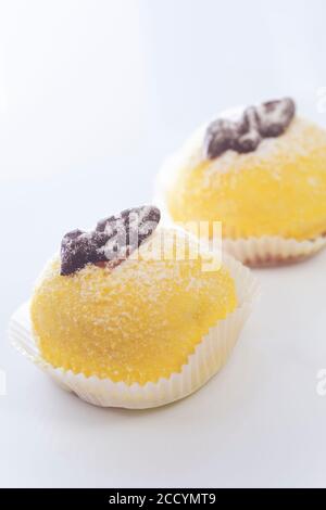 Italie, Lombardie, Bergame, Polenta et Osei, Polenta avec oiseaux, gâteau doux Banque D'Images