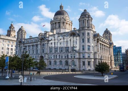 Bâtiment du port de Liverpool sur Pier Head, Liverpool, Angleterre, Royaume-Uni Banque D'Images