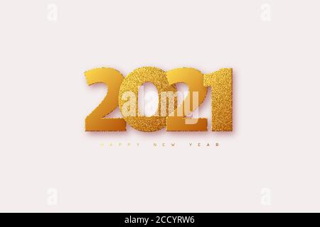 2021 panneau du nouvel an. Illustration de Vecteur