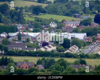 Ville de Craven Arms, Shropshire, Angleterre, Royaume-Uni en juillet Banque D'Images
