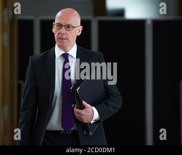 Édimbourg, Écosse, Royaume-Uni. Photo : John Swinney MSP - Premier ministre de l'Écosse et ministre écossais de l'éducation. Crédit : Colin Fisher/Alay Live News. Banque D'Images