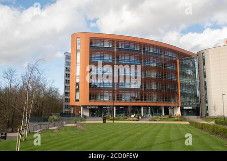 Université de Montfort Campus de Leicester Riverside avec le Vijay Patel bâtiment Banque D'Images
