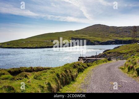 Voir l'Durssey d'Îles, au cap de Inchinaleega dans l'anneau de Béaba, Irlande Banque D'Images