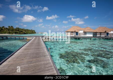 Como Maalifushi; atoll de Thaa; Maldives Banque D'Images