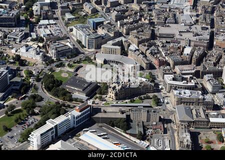 Vue aérienne du centre-ville de Bradford, West Yorkshire Banque D'Images