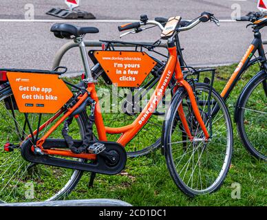 Location de vélos à Munich, Allemagne Banque D'Images