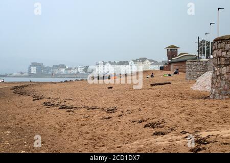 Plage d'Exmouth à Devon Banque D'Images