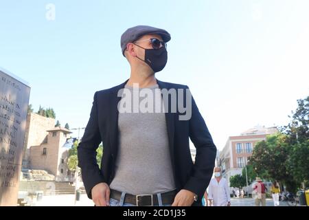 25 août 2020: 25 août 2020 (Malaga) Photocall de la Loi du film d'Or avec la présence ; Gonzalo MirÃ³, fils de Pilar MirÃ³ au 23e Festival du film espagnol à Malaga Credit: Lorenzo Carnero/ZUMA Wire/Alamy Live News Banque D'Images