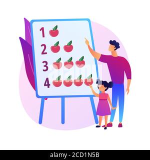 Dessin vectoriel de concept abstrait de dads modernes. Illustration de Vecteur