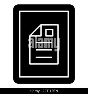 Icône Kindle Online Education Glyph Banque D'Images