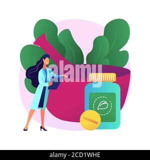 Illustration du vecteur de concept abstrait de l'homéopathie. Illustration de Vecteur