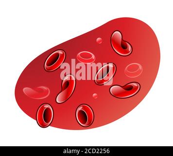 Illustration du stock d'icônes de globules rouges sous forme de fichier EPS 10 Illustration de Vecteur