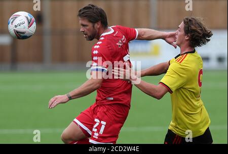 Dannie Bulman de Crawley Town pendant la pré-saison, amical entre Crawley Town et Watford au stade communautaire Camping World. Photo de JAMES BOARDMAN Banque D'Images