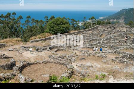 Ruines du Castro celtique de Santa Trega Banque D'Images