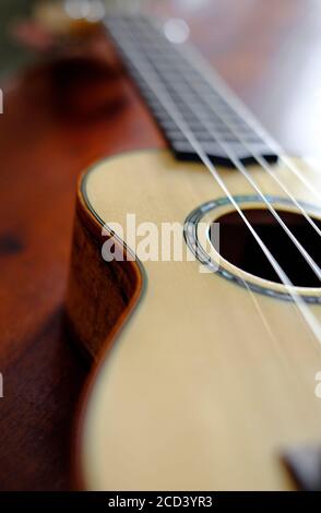 instrument de musique à cordes ukulele Banque D'Images