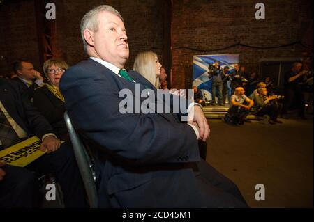 Glasgow, Écosse, Royaume-Uni. 27 novembre 2019. Photo : Ian Blackford, député. Lancement du manifeste électoral officiel du Parti national écossais (SNP) pour l'élection générale le 12 décembre 2019. Banque D'Images