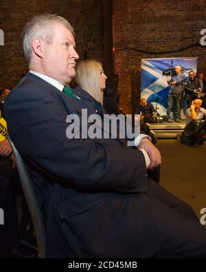 Glasgow, Écosse, Royaume-Uni. 27 novembre 2019. Photo : Ian Blackford, député. Lancement du manifeste électoral officiel du Parti national écossais (SNP) pour l'élection générale le 12 décembre 2019. Banque D'Images