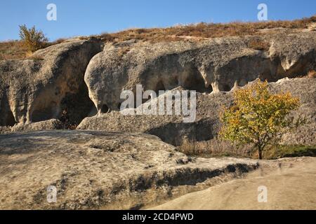 Uplistsikhe cave complexe (forteresse du Seigneur) près de Gori. La région de Shida Kartli. La Géorgie Banque D'Images