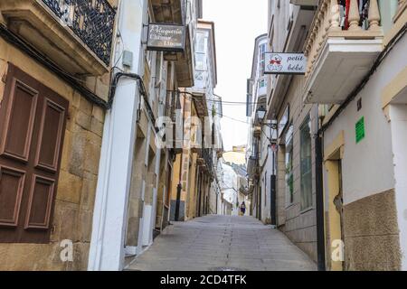 Viviero, une ville du nord de la Galice, située sur une ria. Banque D'Images